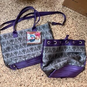 Lot of 3️⃣: Harveys Disney Haunted Mansion tote, Parkhopper & BF billfold wallet